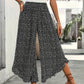 🏆Bestseller - Polka Dot Wide-Leg Pants – High-Waist Ruffled Hem for Breezy Days 🌸✨