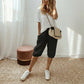 New Arrival✨Ultra-Lightweight Linen Blend Cropped Pants – Adjustable Waist & Skin-Friendly Texture for All-Day Comfort
