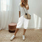 New Arrival✨Ultra-Lightweight Linen Blend Cropped Pants – Adjustable Waist & Skin-Friendly Texture for All-Day Comfort