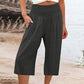 New Arrival✨🌸 Relaxed Fit Cropped Pants with Elastic Waist – Skin-Friendly Blend & Versatile 12-Color Choice