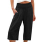 New Arrival✨🌸 Relaxed Fit Cropped Pants with Elastic Waist – Skin-Friendly Blend & Versatile 12-Color Choice