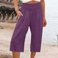 New Arrival✨🌸 Relaxed Fit Cropped Pants with Elastic Waist – Skin-Friendly Blend & Versatile 12-Color Choice