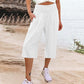 New Arrival✨🌸 Relaxed Fit Cropped Pants with Elastic Waist – Skin-Friendly Blend & Versatile 12-Color Choice