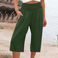 New Arrival✨🌸 Relaxed Fit Cropped Pants with Elastic Waist – Skin-Friendly Blend & Versatile 12-Color Choice