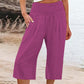 New Arrival✨🌸 Relaxed Fit Cropped Pants with Elastic Waist – Skin-Friendly Blend & Versatile 12-Color Choice