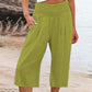 New Arrival✨🌸 Relaxed Fit Cropped Pants with Elastic Waist – Skin-Friendly Blend & Versatile 12-Color Choice