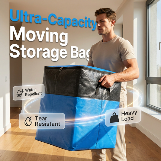 🔥🔥10k+ Sold! Collapsible Storage & Moving Bag✨📦– Heavy-duty handles & zippered closure – Folds flat, perfect for moving, travel or closet organization – reusable & easy to clean 🏠