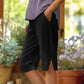 Summer Bestseller🔥👖 Capri Pants with Side Pockets & Cuffed Button Detail – Breathable Stretch Fit for All-Day Comfort