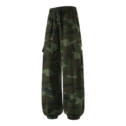👖😎 Men’s Casual Camouflage Pants – Elastic Waist, Cargo Pockets, Jogger Cuffs 🪂