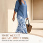 ✨🛍️Fresh Drop -  Matching Set with V-Neck Top – Vibrant Print & Relaxed Fit for Any Casual Occasion