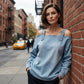 ✨Shop the Trend - Wide-Strap Casual Denim Top – Versatile & Fashion-Forward