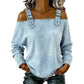 ✨Shop the Trend - Wide-Strap Casual Denim Top – Versatile & Fashion-Forward