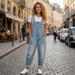Trending Now👖 Baggy Denim Overalls with Adjustable Straps – Relaxed Fit & Deep Pockets for Everyday Comfort
