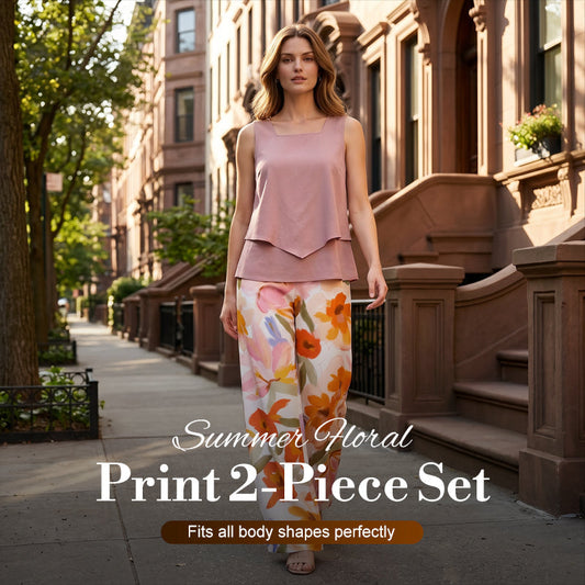 💥Women's Summer Floral Print 2-Piece Set