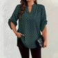 📢📢40% OFF !! ⏰Women's Geometric Print V-Neck Blouse