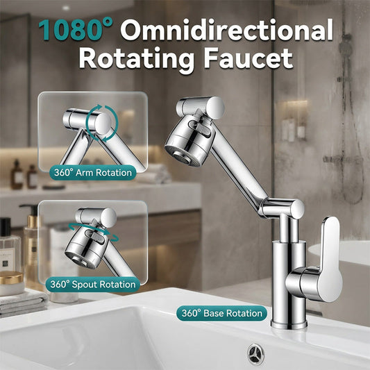 ⏳🚰 360° Rotating Mechanical Arm Faucet – Flexible, Modern & Easy to Use ✨