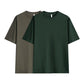 Men's Solid Color Drop-Shoulder T-Shirt