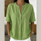 🔥Limited-time offer-Women's Casual Short Sleeve V-Neck Shirt