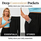 👖🌿 Relaxed capri pants with an elastic waistband, side ties, and pockets