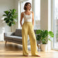 ❤️Women's Smocked Waist Striped Gingham Pants
