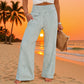 ❤️Women's Smocked Waist Striped Gingham Pants