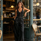 👖💥Women's Denim Jumpsuit – Sleeveless, V-Neck, Wide-Leg 💫