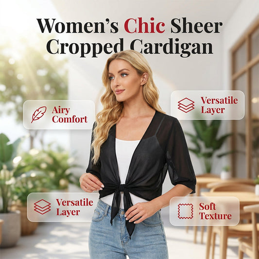 ⏳TIME-LIMITED SPECIAL ONLY $18.99!⏰👚 Women's Chiffon Tie-Front Top – Summer layering essential – Lightweight, breathable & perfect for beach or brunch 🌸