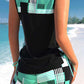 🩱🏊‍♀️ Athletic Two-Piece Swimsuit – Criss-Cross Neckline, Quick-Dry & Inclusive Sizing – Modest Tank Top + Sporty Boy Shorts 🌊