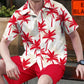 Men's Tropical Print Shirt & Shorts Set