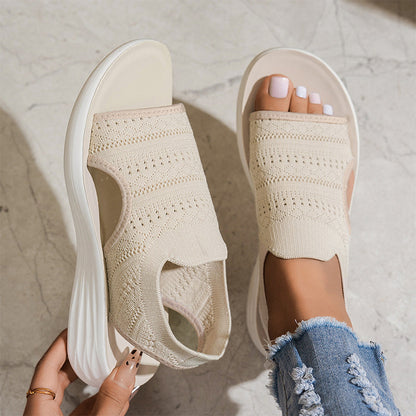 ⏳Women's Breathable Knit Platform Sandals
