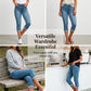 🔥Women's Casual High Waist Stretch Capri Jeans