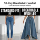 👖✨ Avant-garde high-waisted wide-leg jeans