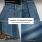 👖✨ Avant-garde high-waisted wide-leg jeans