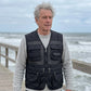 Men's V-Neck Multi-Pocket Mesh Vest