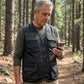 Men's V-Neck Multi-Pocket Mesh Vest