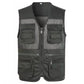 Men's V-Neck Multi-Pocket Mesh Vest