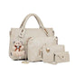 ✨Women's Versatile 4-Piece Handbag Set🎁Free Teddy Bear Keychain