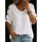 👕🌿 Simple scoop-neck top in cotton and linen