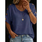👕🌿 Simple scoop-neck top in cotton and linen