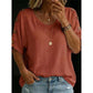 👕🌿 Simple scoop-neck top in cotton and linen