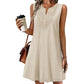 👗Breathable Summer Casual Dress – Embroidered V-Neck, Wrinkle Resistant, Versatile ✨