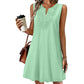 👗Breathable Summer Casual Dress – Embroidered V-Neck, Wrinkle Resistant, Versatile ✨