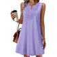 👗Breathable Summer Casual Dress – Embroidered V-Neck, Wrinkle Resistant, Versatile ✨