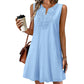 👗Breathable Summer Casual Dress – Embroidered V-Neck, Wrinkle Resistant, Versatile ✨
