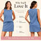 Women's Sleeveless Tank Top & Skort Set