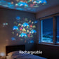 🔥LED Starry Ocean Projector – 360° Rotating Night Light with Sky & Ocean Waves 🌌🌊 | USB Mood Lamp for Bedroom & Kids’ Room 💤