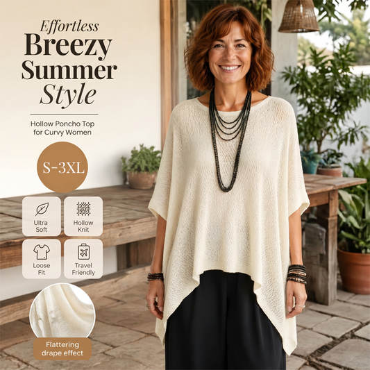 Women’s Hollow-Out Batwing Sleeve Knit Top