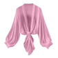 ✨✨Women's Lightweight Chiffon Tie-Front Cardigan – Balloon Sleeves, Sheer, Layering