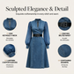👗Slim Fit Stand Collar Denim Midi Dress– Elegant Everyday Chic✨Free Shipping