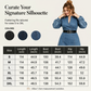 👗Slim Fit Stand Collar Denim Midi Dress– Elegant Everyday Chic✨Free Shipping